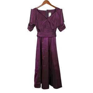 Vintage Jordan Fashions Formal Dress Purple Maxi Belted Women's 3 (Modern 0)